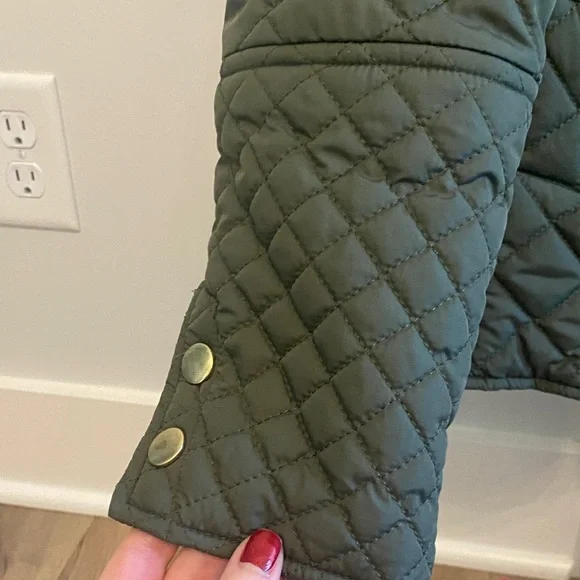 Faded Glory Women's Quilted Puffer Jacket - Dark Green - Picture 6 of 7